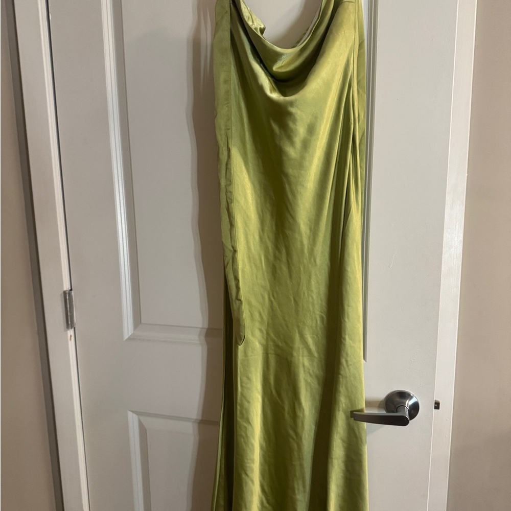 Princess Polly Lime Green Strapless Dress